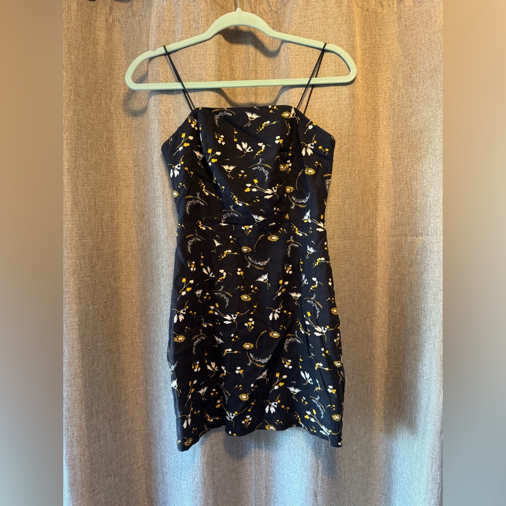 Urban Outfitters Black Floral Mini Dress